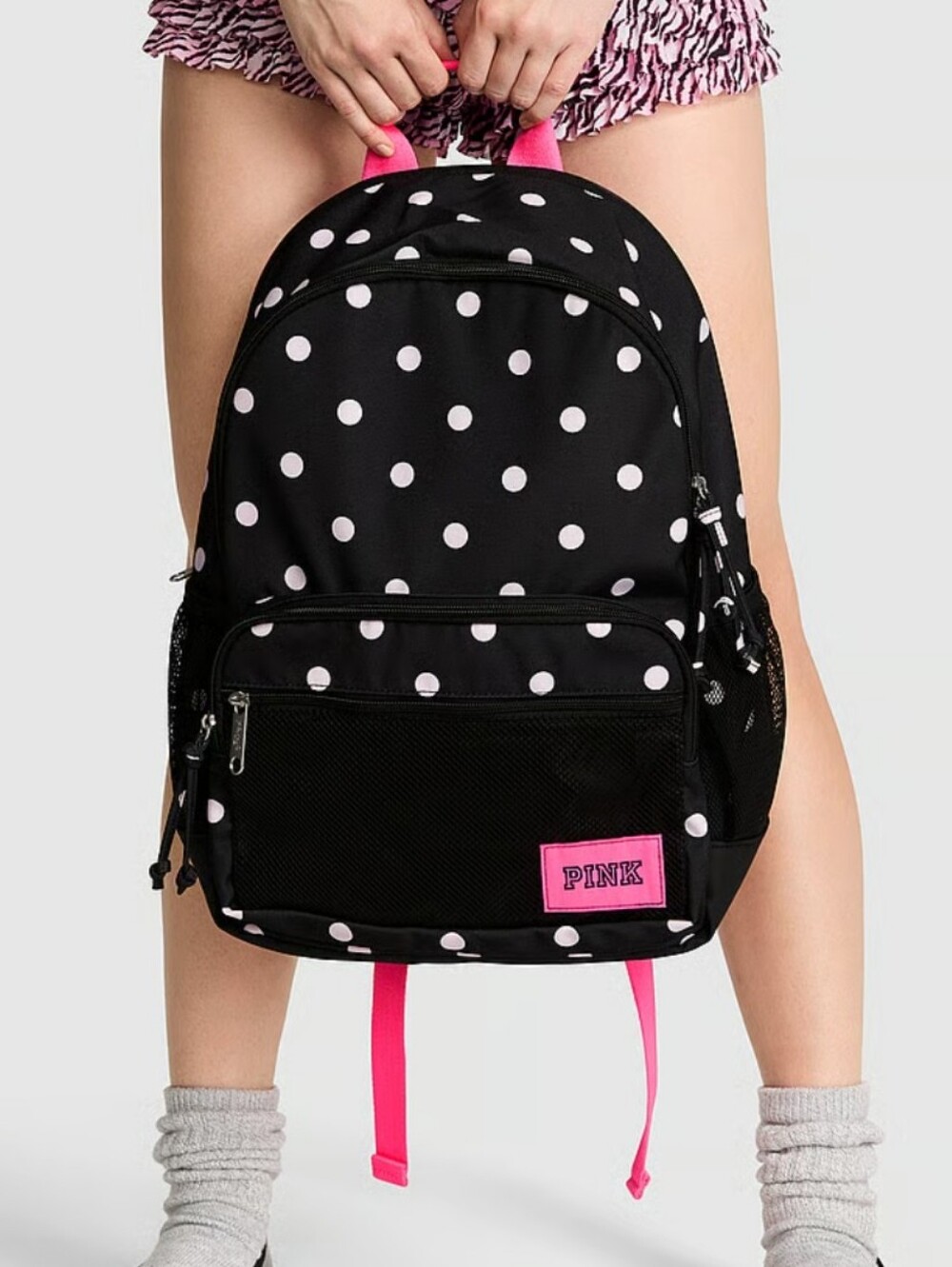 Victoria's Secret PINK Campus Backpack NWT Limited Edition Polka Dots Collegiate